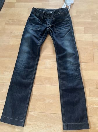 MOGUL Damen Jeans in Gr. 25, Blau, NEU