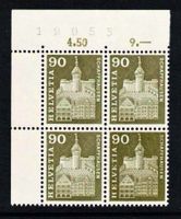 1960 Munot Schaffhausen Doppelprägung 368.Ab1, Attest