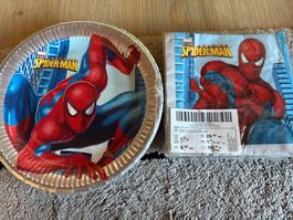 Spiderman Servietten und Pappteller neu