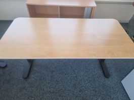 IKEA Schreibtisch höhenverstellbar Holzoptik schwarz 160x 80