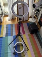 LED Ringlicht Hama Spotlight Steady 120 inkl. Stativ