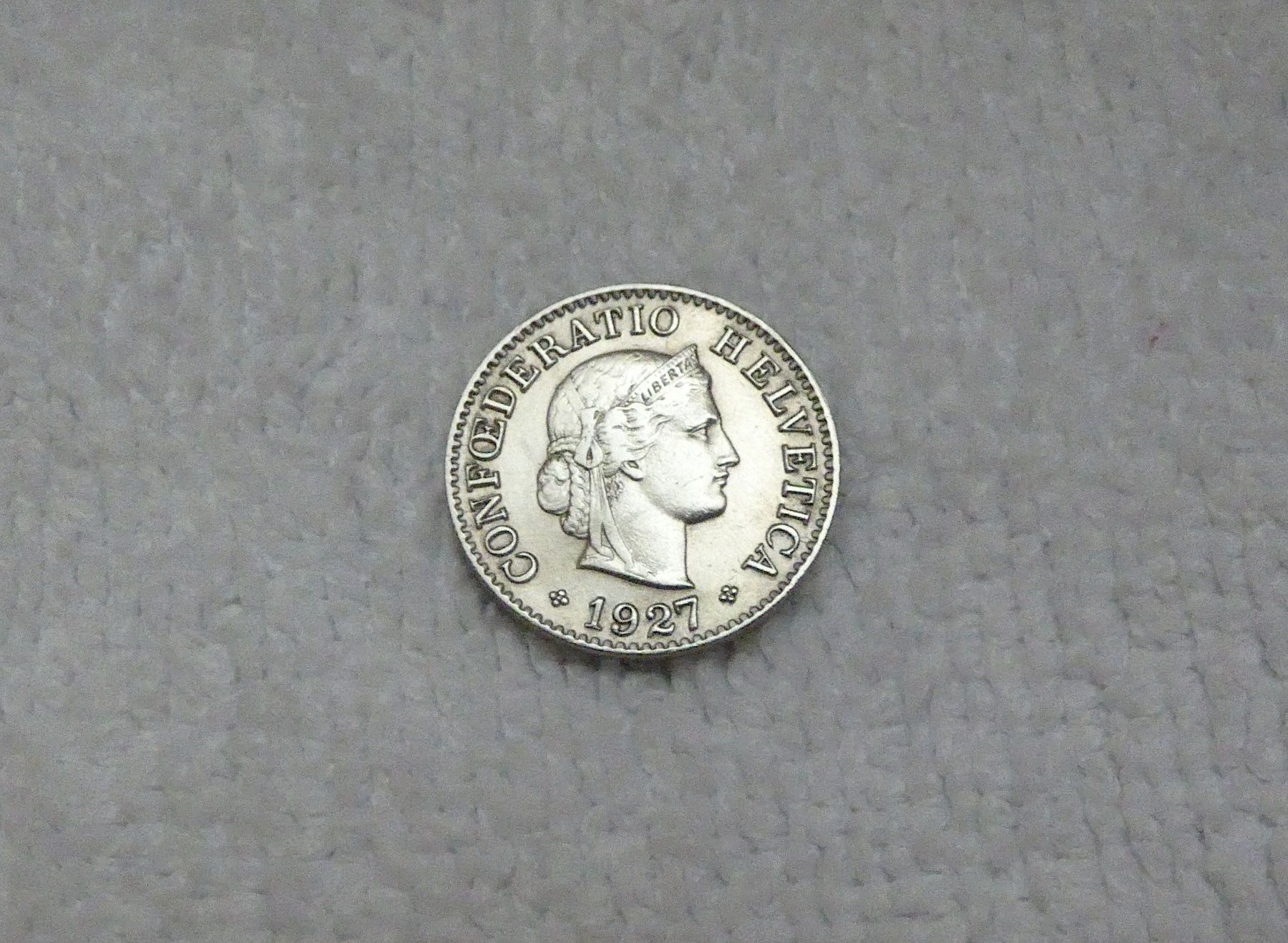 Tutti le monete: 5 centimes/rappen 1927 – Usato da Nyon venduto da Ilmi09