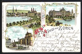 Zürich, Alpenquai, Utoquai, Escherdenkm