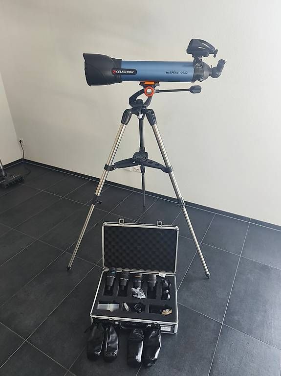 Telescopi: Celestron Inspire 100AZ mit Baader Hyperion Okular-Set – Usato da Mühlethurnen venduto da Breizh_29