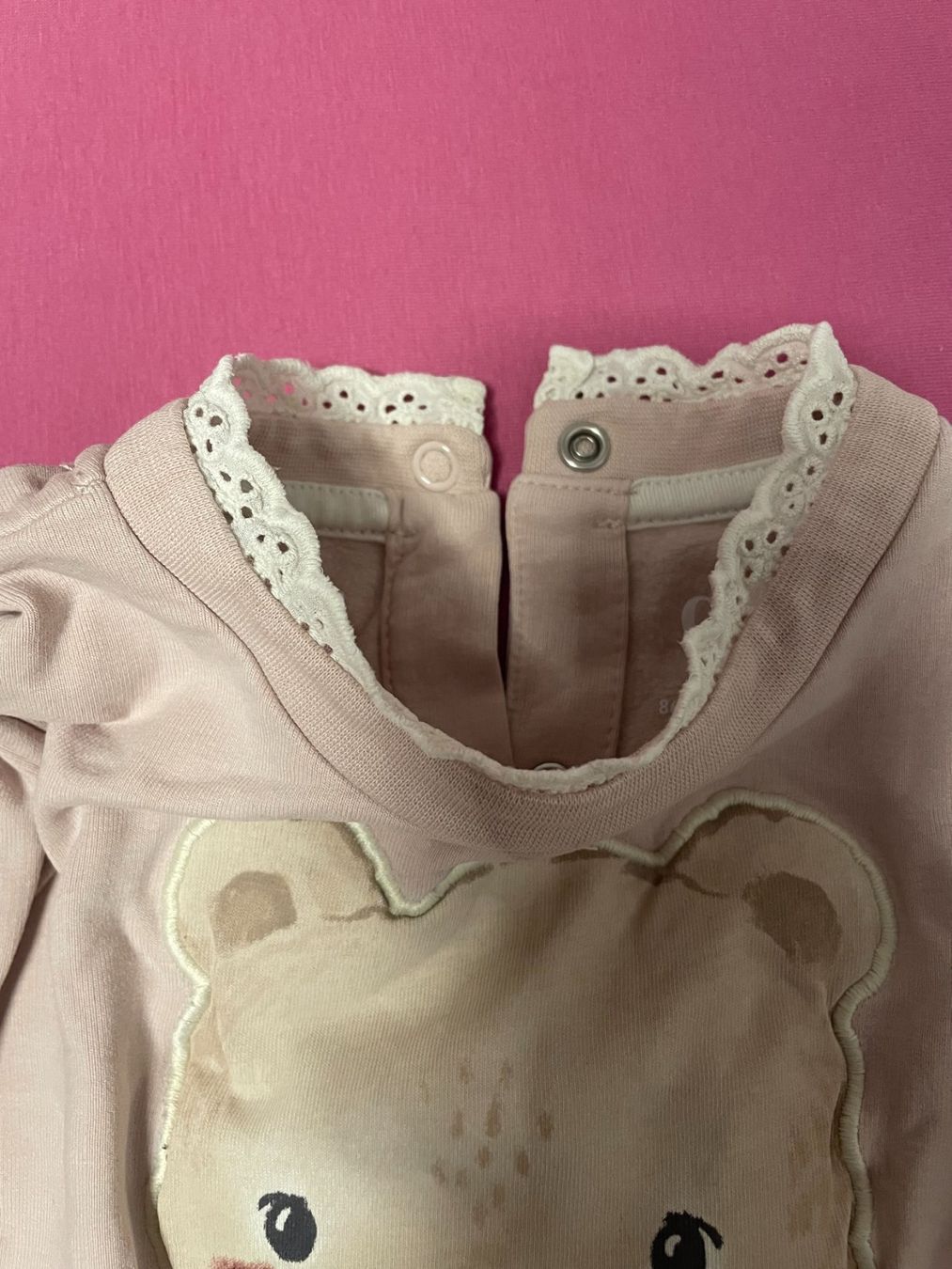 C&A Maglioni & Felpe: rosa Bärchen Pullover mit Rüschenkragen – Nuovo (secondo la descrizione) da Schwyz venduto da chasemaxus88 1