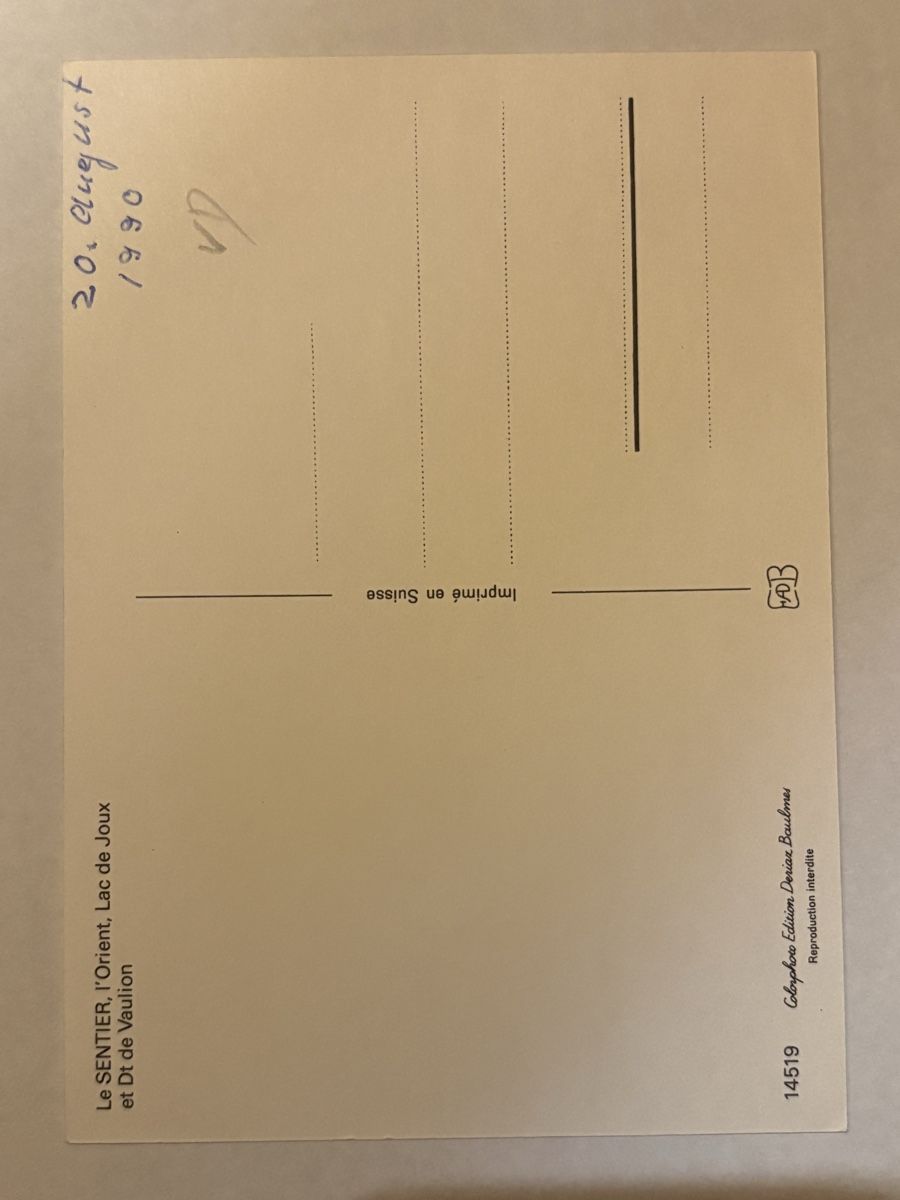 Cartoline postali: AK von Le Sentier – Usato da Rümlang venduto da Kartenpost1 1