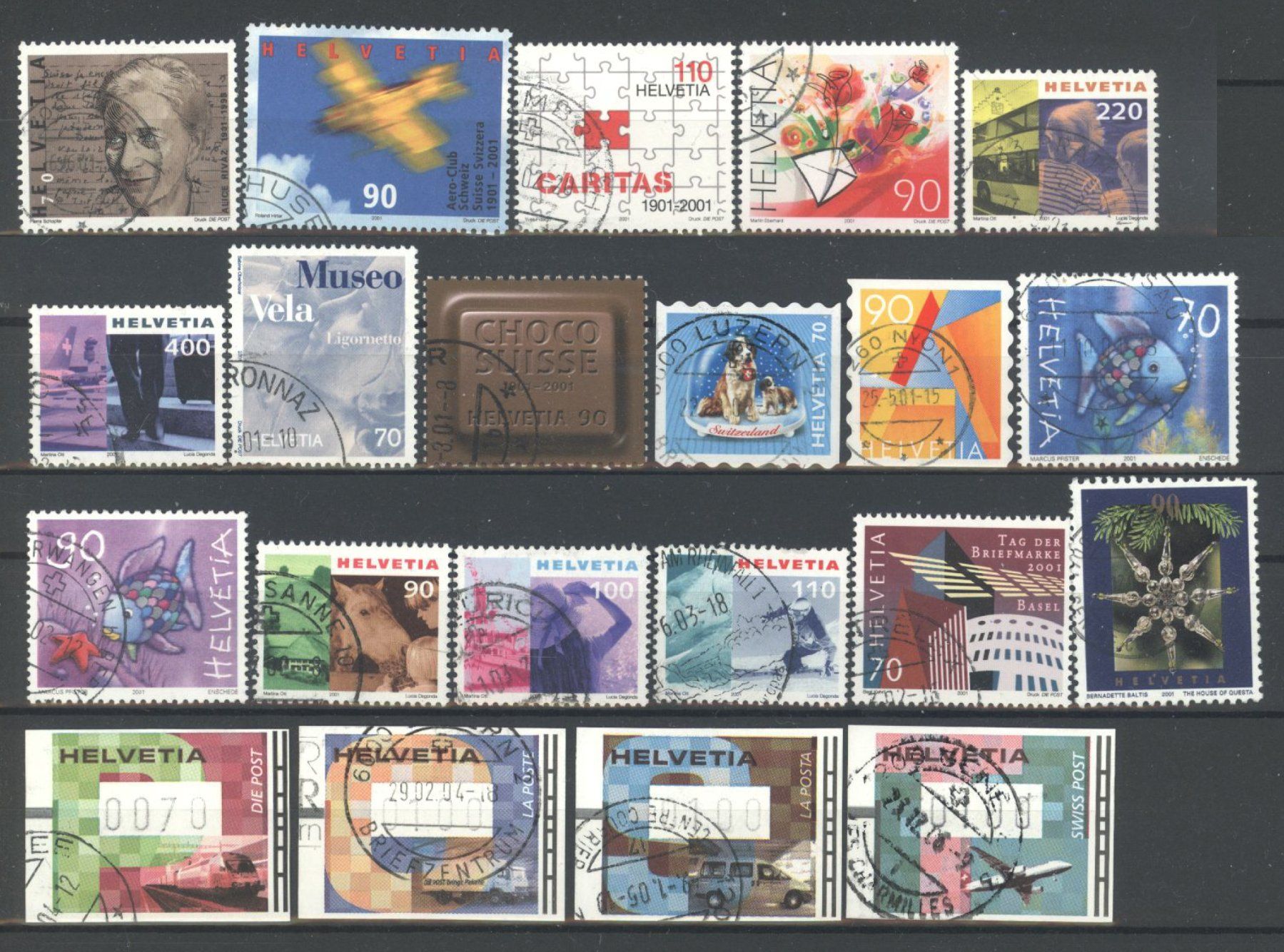 Tutti i francobolli: 2001, Restlot, gestempelt – Usato da Willisau venduto da Vollstempel