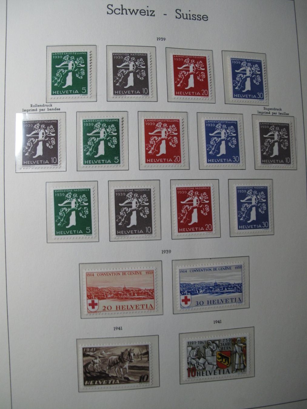 Album: Album Schweiz 1907 - 1989 Postfrisch – Usato da Wil SG venduto da fva01 9