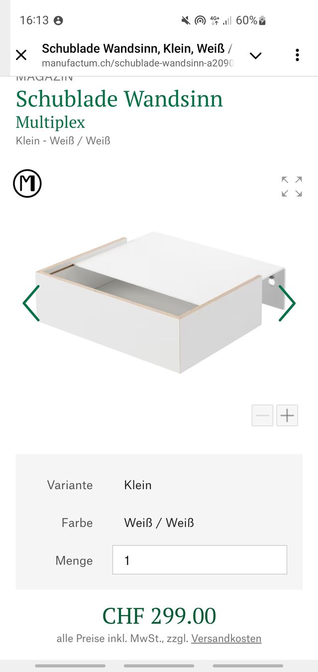 Regale: Wandschublade MANUFACTUM – Gebraucht aus Zürich von Jderwisch 5