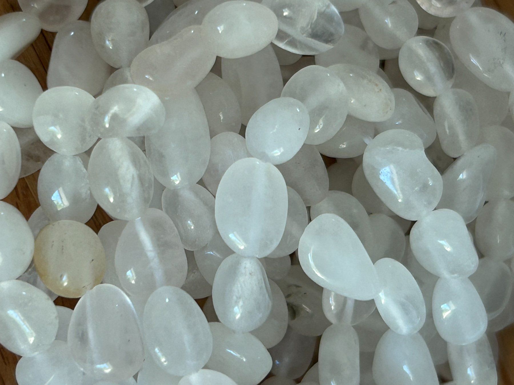 Pietre preziose: Strang echte clear quarz Nuggets 6-8 mm – Nuovo e nell'imballaggio originale da Niederrohrdorf venduto da Ytobi 2