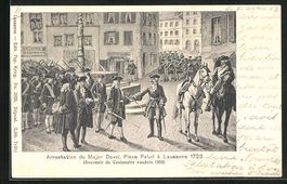 Lausanne, Arrestation du Major Davel, Pl