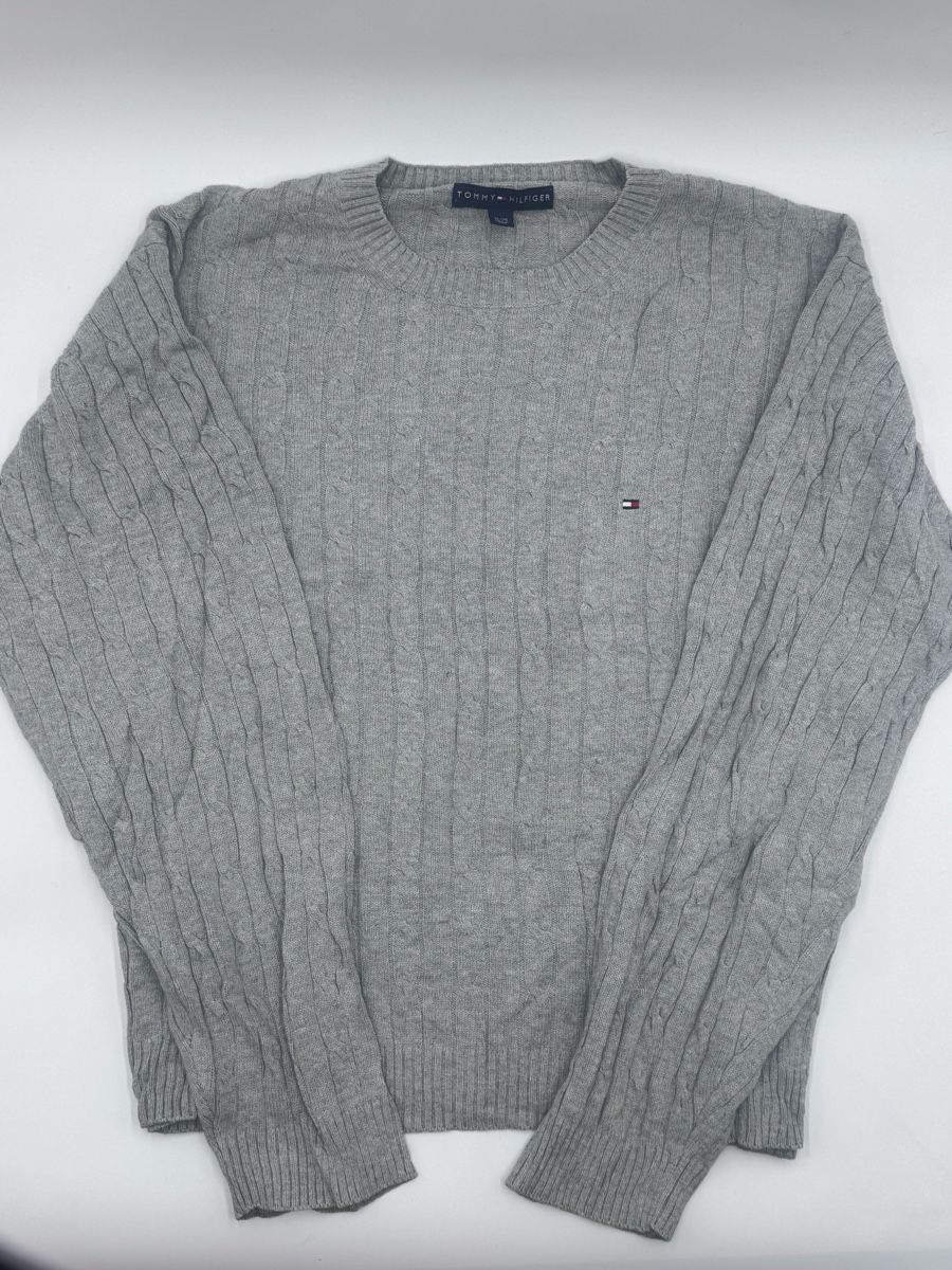 Tommy Hilfiger Maglioni & Felpe: Herren Tommy Hilfiger Strickpullover, grau, Grösse XL – Nuovo (secondo la descrizione) da Arnegg venduto da PascalHelfenberger 1