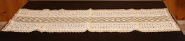 Deckchen Läufer beige-braun 100x30cm (48)