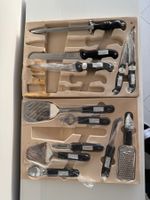 Neuwertiges Messer- und Küchen-Set, mit Koffer