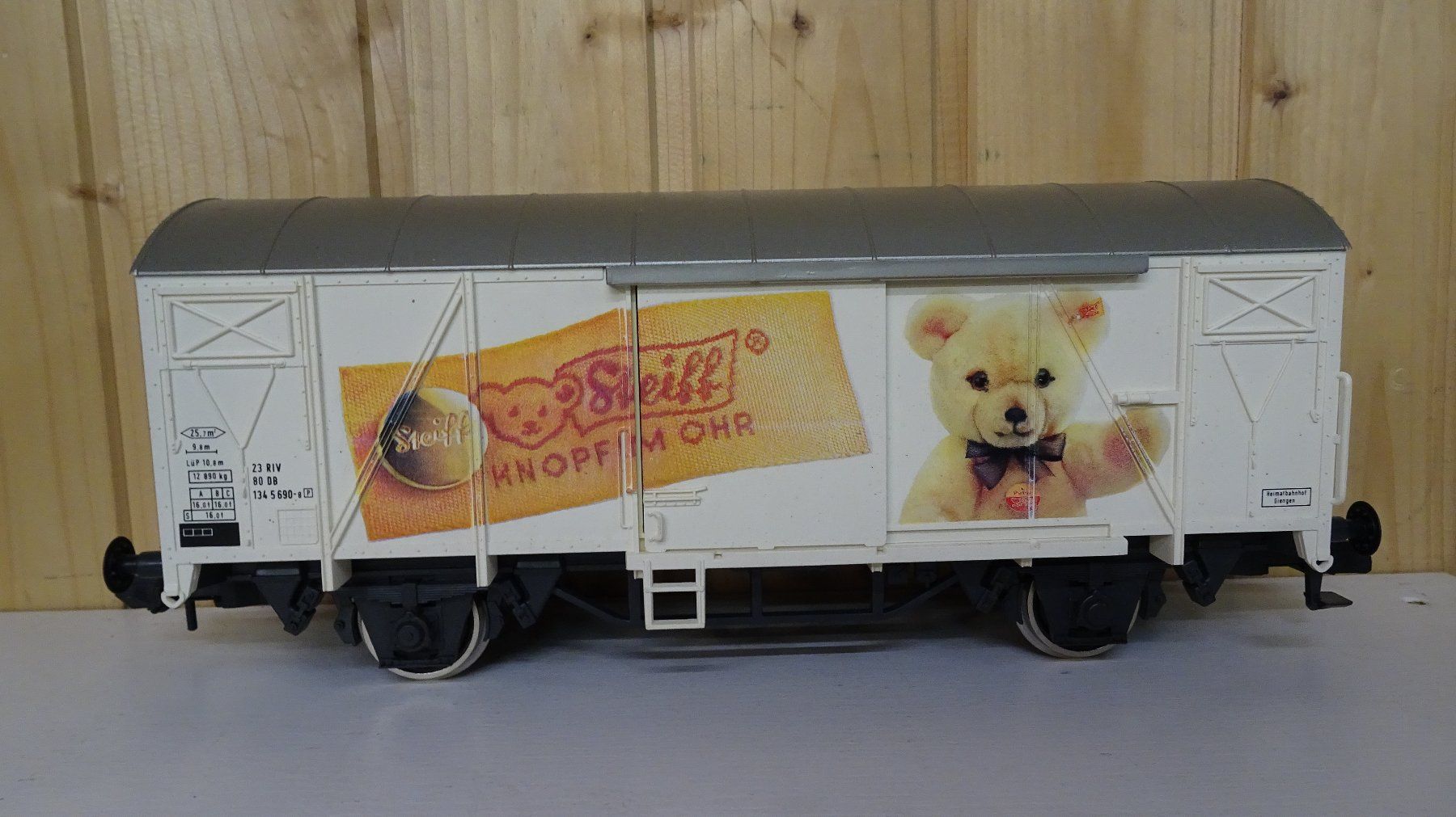 Märklin Modellini di ferrovie: Steif Güterwagen Märklin Spur 1 – Nuovo e nell'imballaggio originale da Wetzikon ZH venduto da Hlukas
