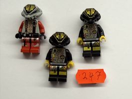3 Stück LEGO Exo-Force Minifiguren