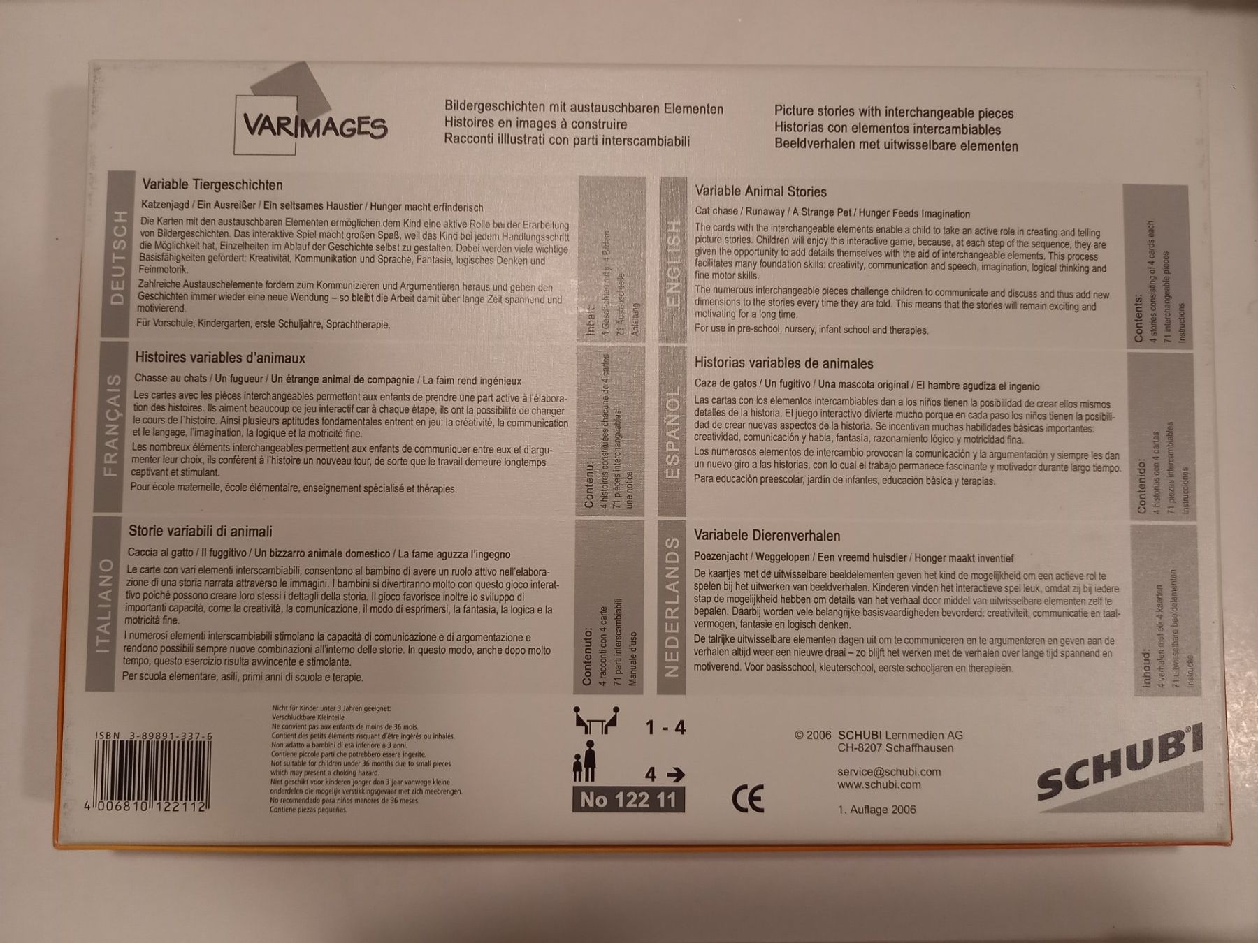 Schubi Lernmedien Spiele: Schubi VARIMAGES Variable Geschichten Histoires variables – Neu (gemäss Beschreibung) aus Visp von stell_4cce 1