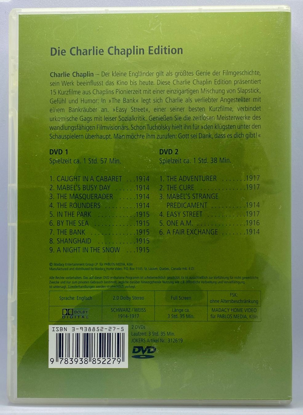 Tutti i DVDs: Die Charlie Chaplin Edition – Usato da Zürich venduto da m7lx 1