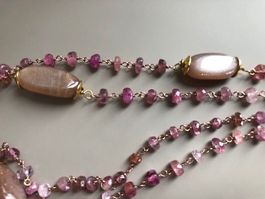 Collana tormalina e pietra di luna