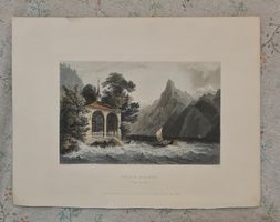 Stahlstich TELLS'S CHAPEL - Lake of Uri