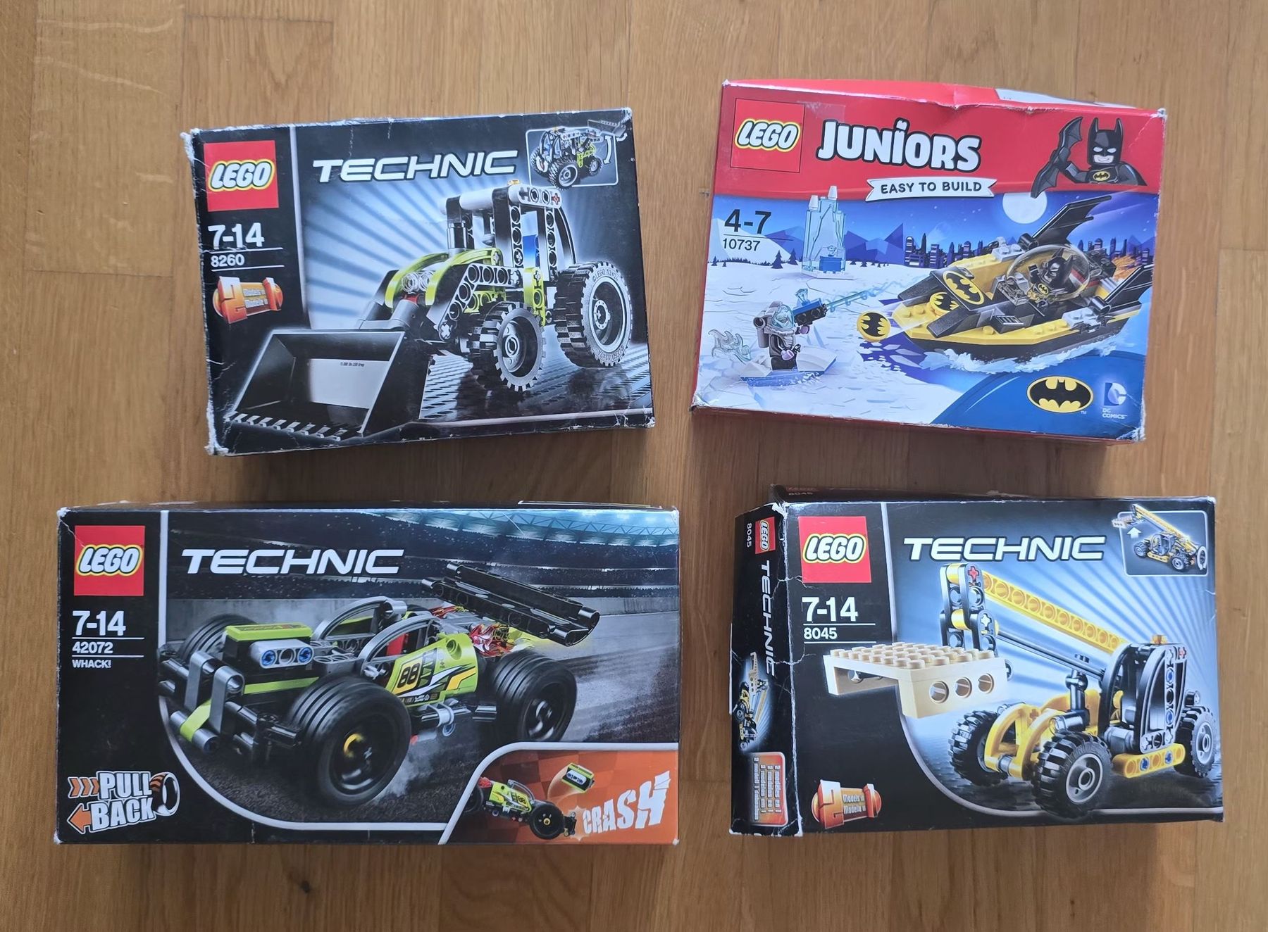Lego Baukästen: Lot de 4 Boîtes LEGO Technic & Juniors – Gebraucht aus Genève von MariaS2