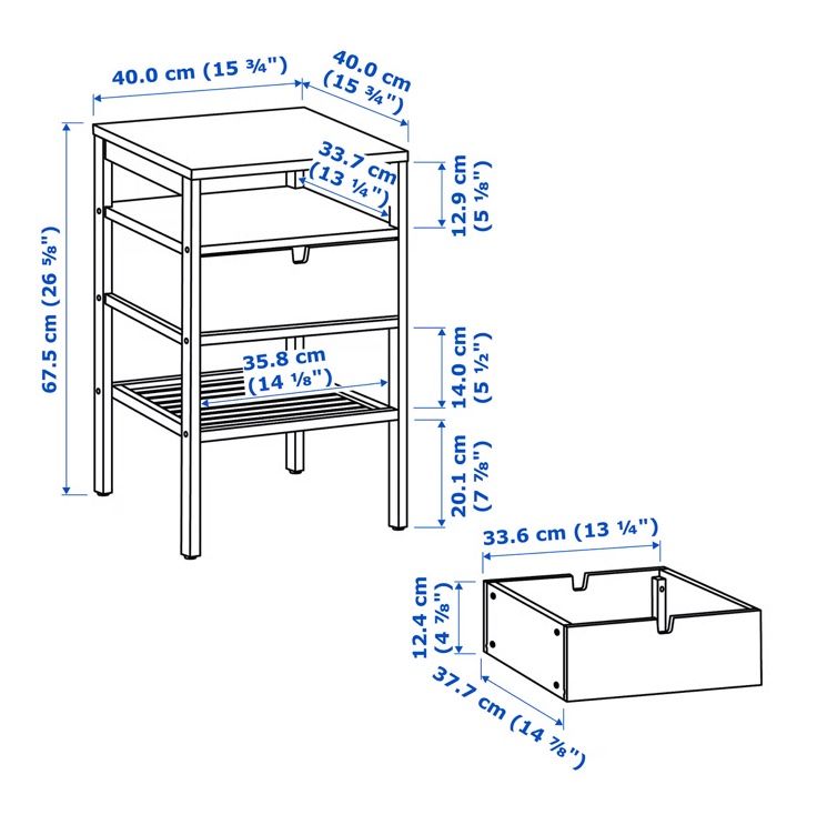 Ikea Comodini: IKEA NORDKISA Ablagetisch aus Bambus – Usato da Grabs venduto da apr9k 3