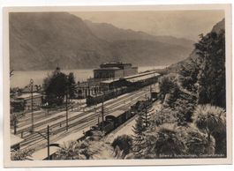 LUGANO Bahnhof mit Bahn