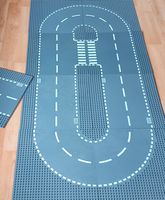 LEGO Strassenplatten oval mit Zebrastreifen 9x 