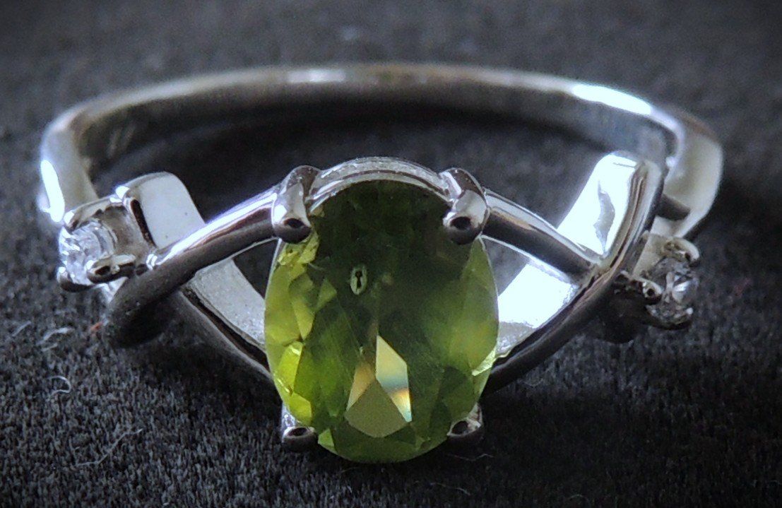 Anelli: Peridot Silber 925 Fingerring Gr. 57 – Nuovo (secondo la descrizione) da Waldenburg venduto da schaller707 5