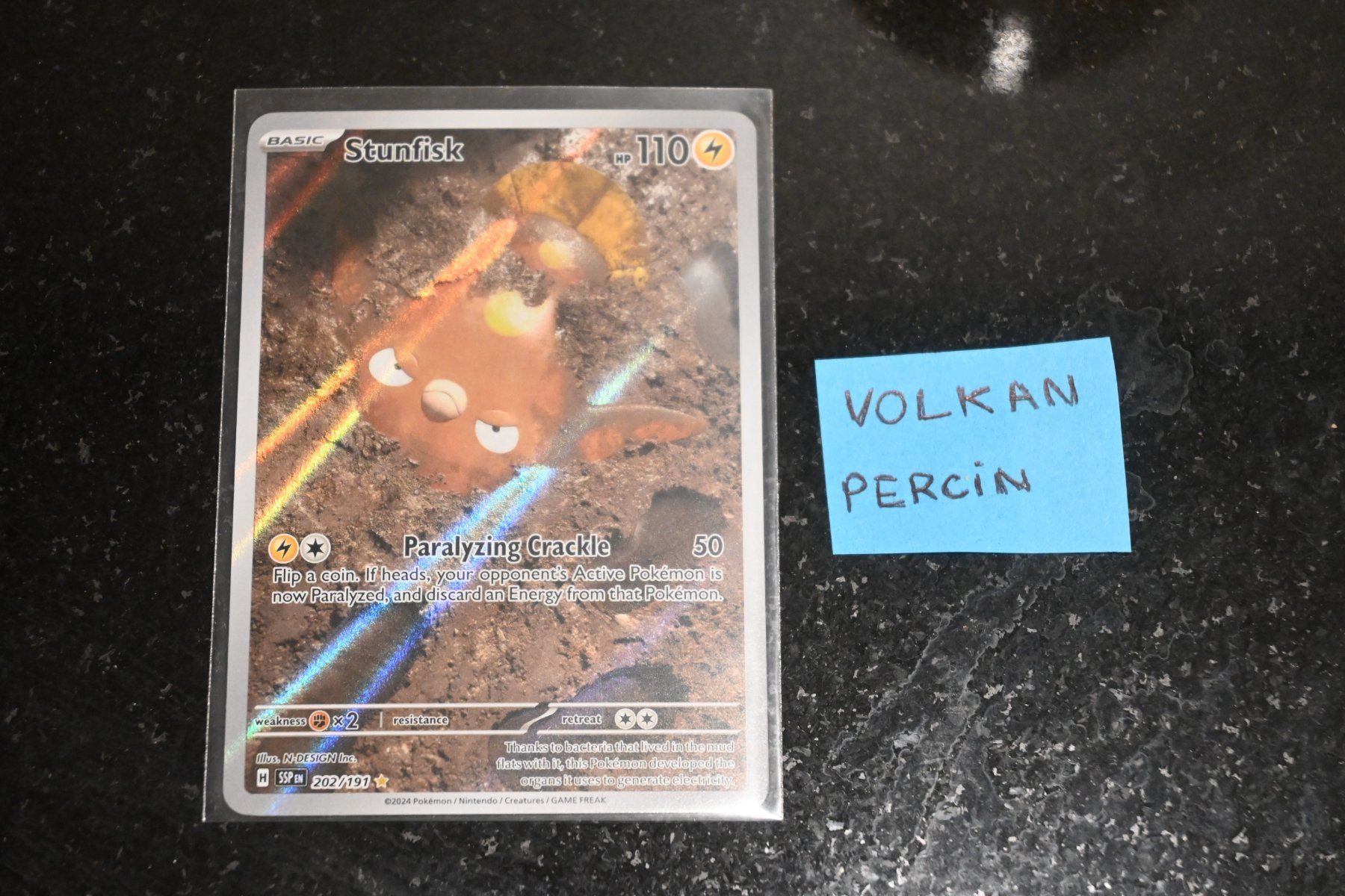 Pokémon Carte collezionabili: Stunfisk #202 Pokemon Surging Sparks – Nuovo (secondo la descrizione) da Aigle venduto da PSAPOKEVOVO