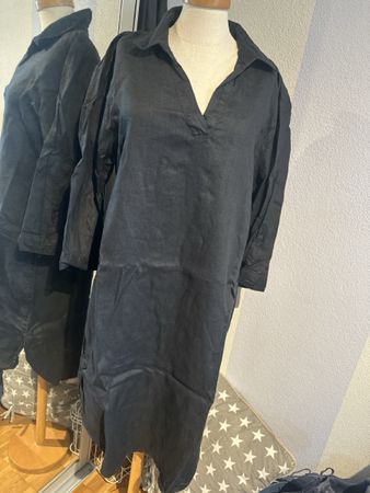 C&A Leinenkleid Gr. 36 schwarz