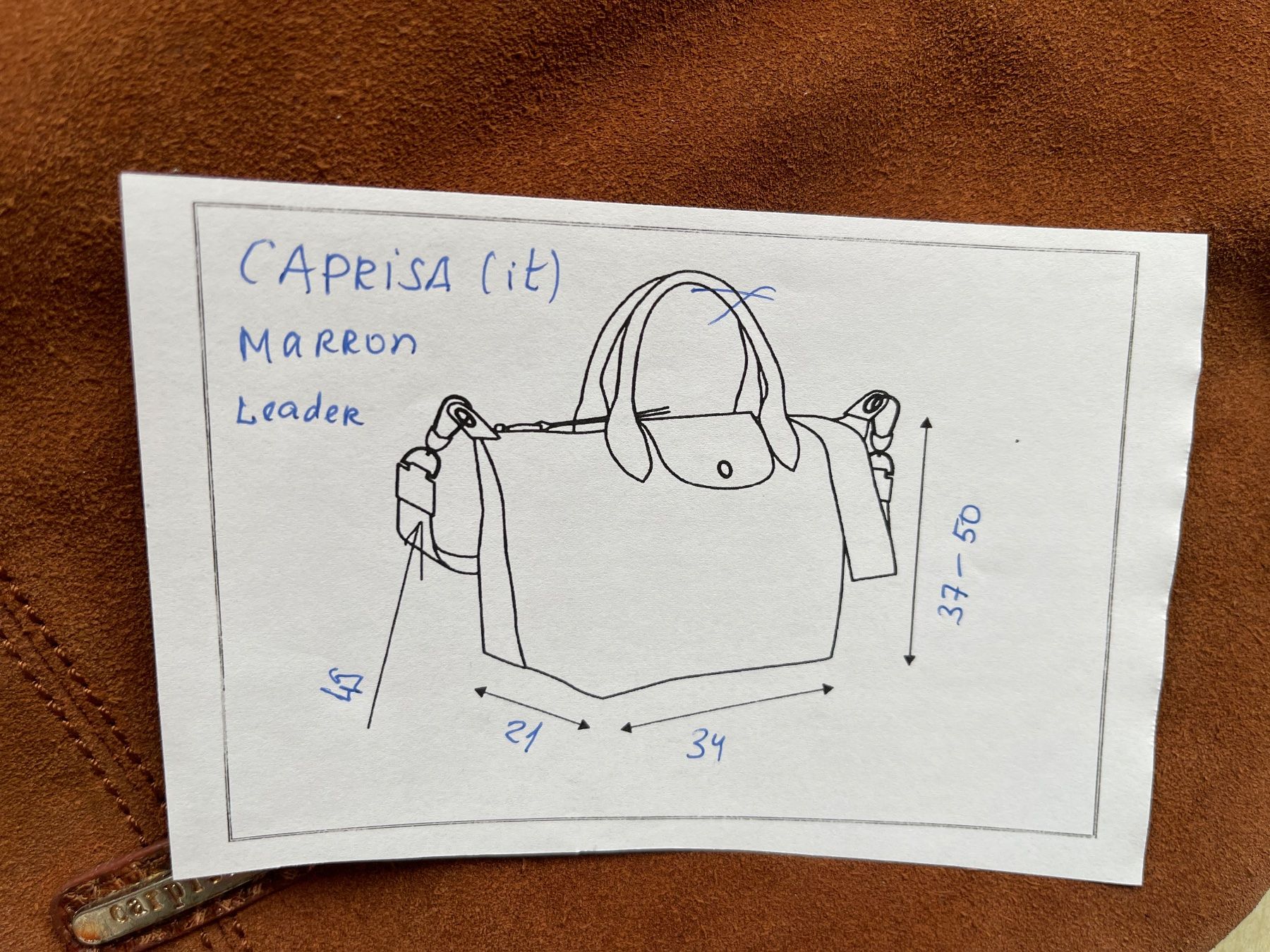 Coccinelle Borse da donna: CAPRISE Tasche /NP200CHF Wildleder Braun – Usato da Kölliken venduto da Prscoo 7