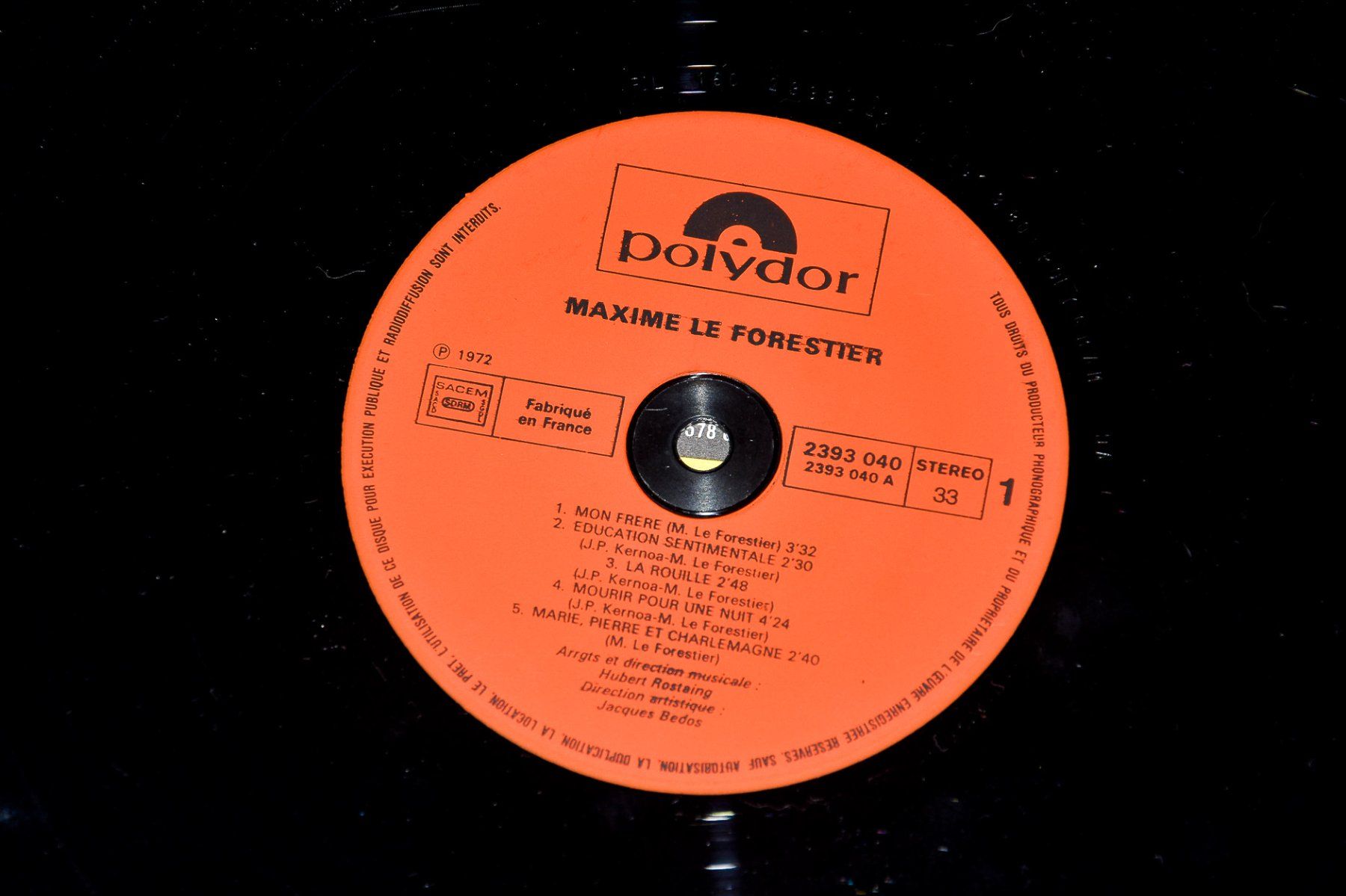 Dischi in vinile: Maxime Le Forestier - Mon frère – Usato da Belmont-sur-Yverdon venduto da ag97 2