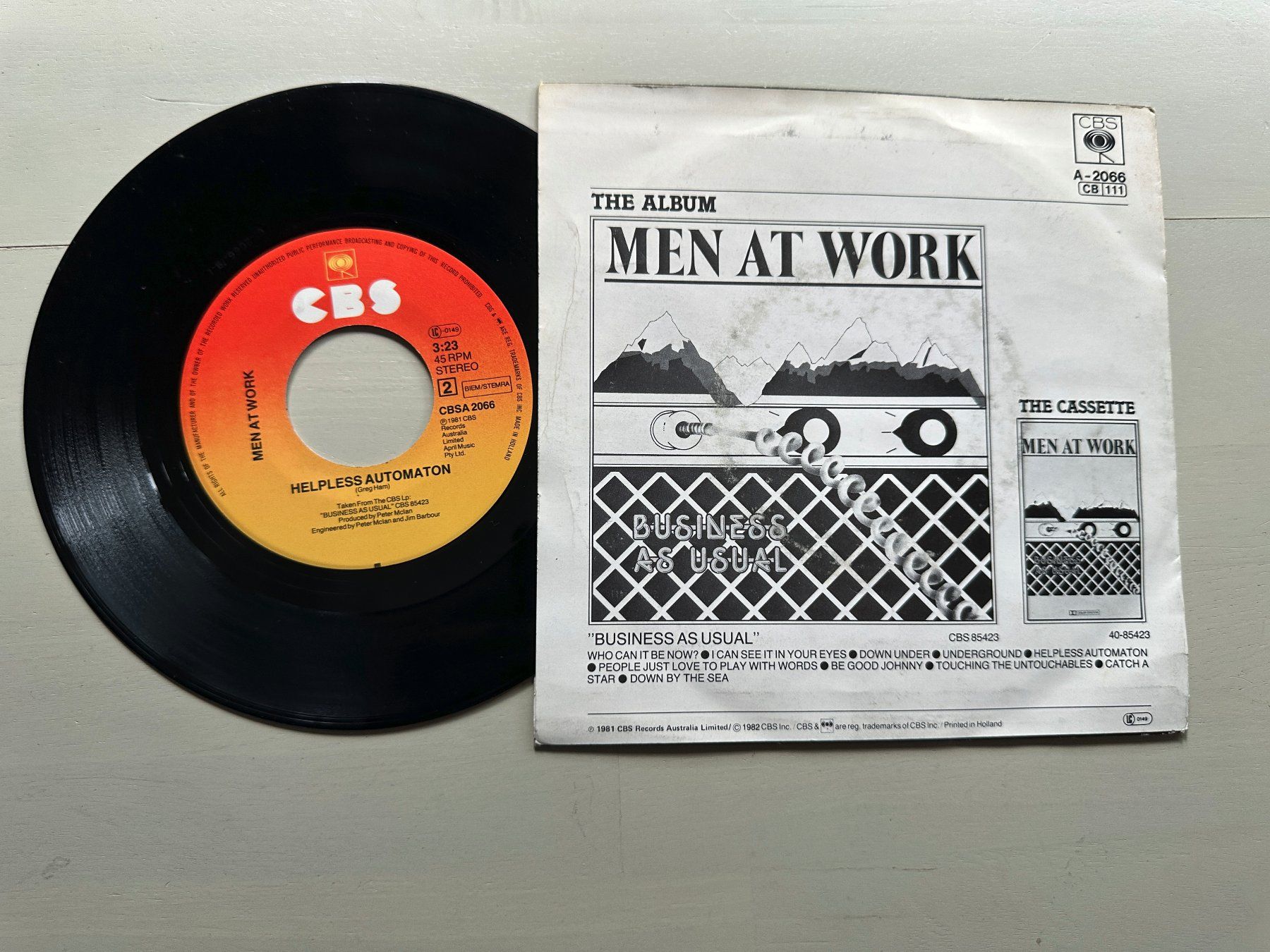 Dischi in vinile: MEN AT WORK tolle Single Kult 80's New Wave Down under – Usato da Basel venduto da Partridge 1