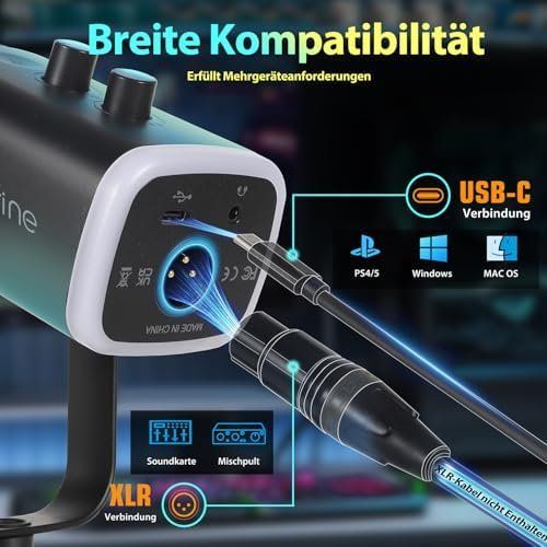 Microphones: Gaming Mikrofon Streaming Podcast Studio USB Dynamisch – Neuf avec emballage d'origine à Hundwil par Stallone6 3