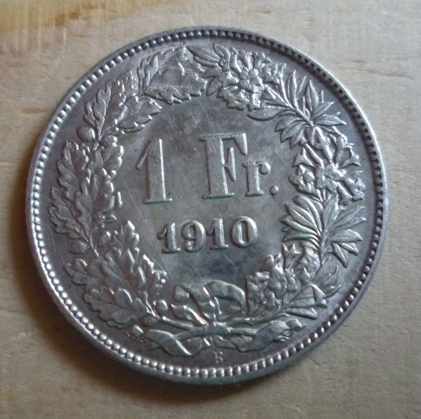Tutti le monete: 1 Franken 1910, stgl, Kat. CHF 250.-- – Usato da Rieden SG venduto da Sammelfreund