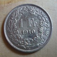 1 Franken 1910, stgl, Kat. CHF 250.--