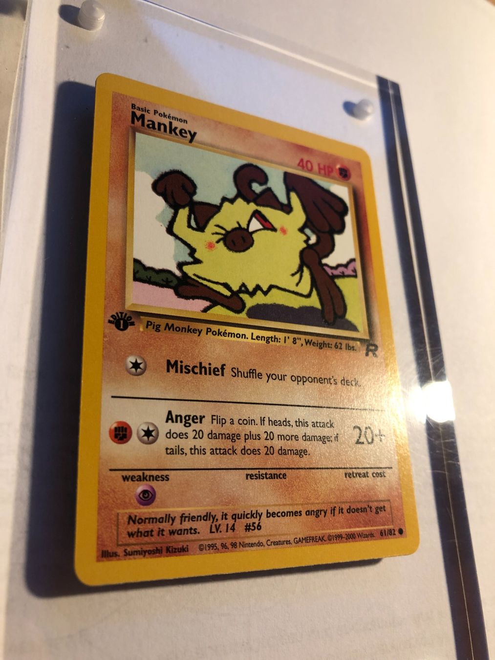 Carte collezionabili: Mankey 1st Team Rocket - MINT - ab 1.- – Usato da Giubiasco venduto da dan_pr8b 1