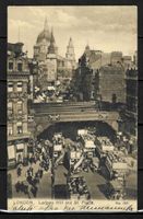 1927 Postkarte London  - Ludgate Hill and St. Paul