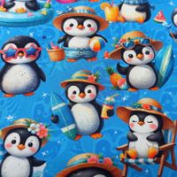 Jersey Sommer-Pingu türkis