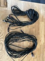 Lot de deux câbles audio RCA noir état fonctionnel