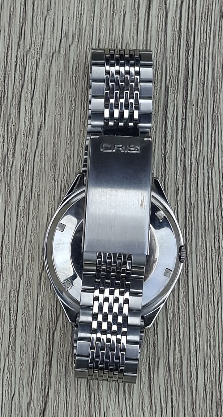 Oris Orologi: Oris Crystal D/D Auto eith Roman Numerals and blue dial.1970 – Usato da St-Cergue venduto da gar_x2b7 7