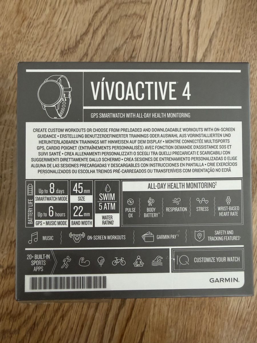 Garmin Smartwatch: GPS Smartwatch Garmin Vivoactive 4  – Usato da Herisau venduto da verkaufen75 3