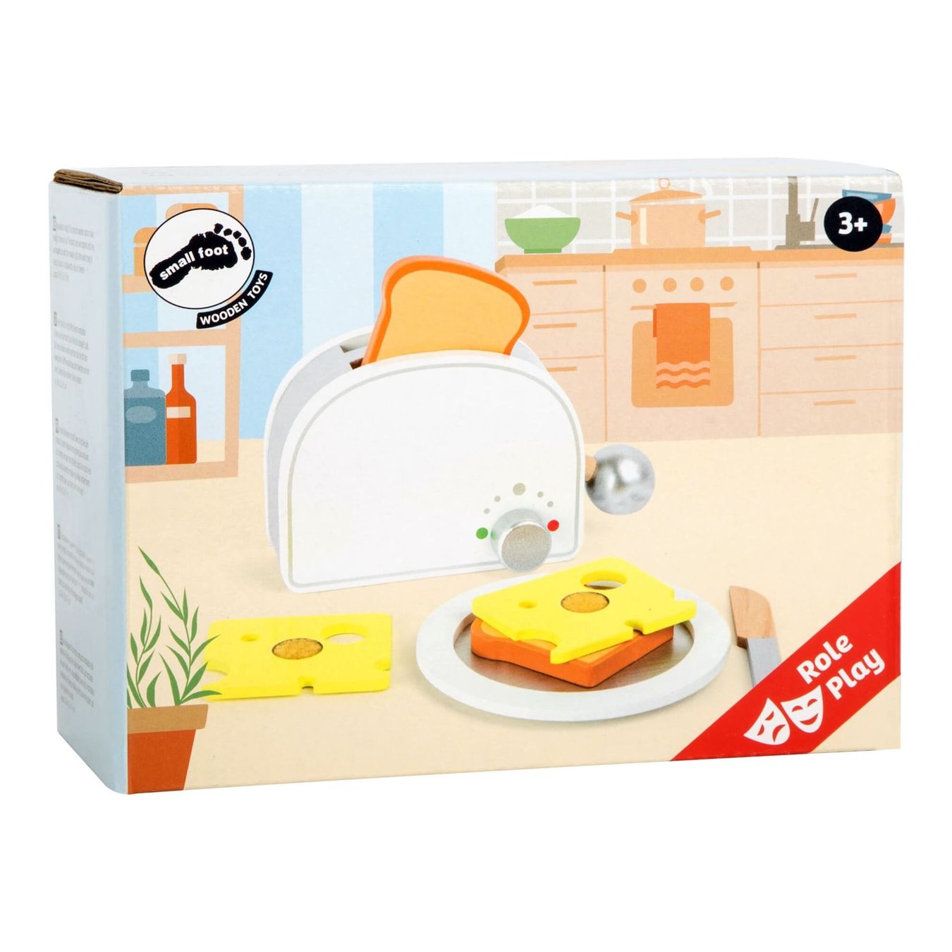 Elettrodomestici da cucina: Spielzeug Toaster mit Toast und Teller – Nuovo e nell'imballaggio originale da Wettingen venduto da Swala 1