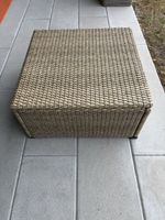 Gartenbox Rattan beige offen guter Zustand