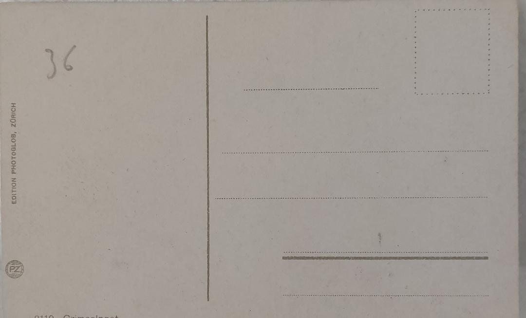 Cartoline postali: GRIMSELPOST  -  Schweiz Gebirgpost – Usato da Delémont venduto da Domdom1 1