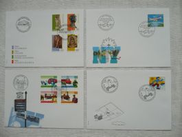 1997 4 FDC Sondermarken SBK 909 - 918
