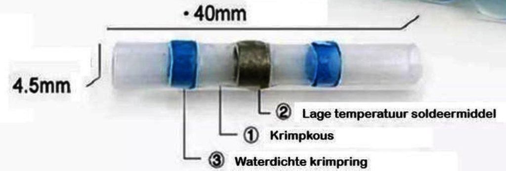 Componenti elettronici: 100 X Lötverbinder mit Schrumpfschlauch – Nuovo e nell'imballaggio originale da St. Gallen venduto da schnaeppchen-preise 1