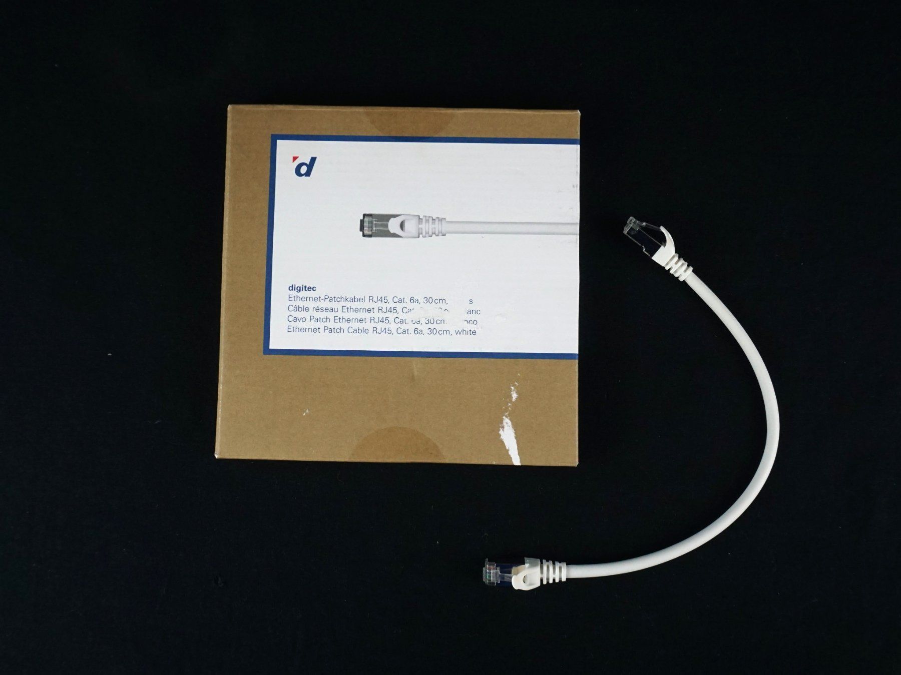 Digitec Kabel: Digitec Ethernet-Patchkabel RJ45, Cat. 6a, 30cm – Gebraucht aus Pratteln von Restwert_Pratteln