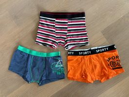 3x Kinder Boxershorts, Grösse 170-176